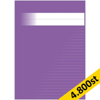 Skrivhäfte A4 linjerat | 8,5mm | lila | 4.800st [PALLFRAKT] SE000694