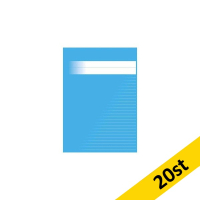 Skrivhäfte A4 linjerat | 8,5mm | ljusblå | 20st SE000637