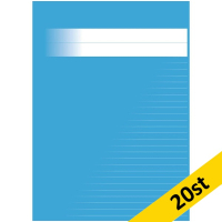 Skrivhäfte A4 linjerat | 8,5mm | ljusblå | 20st SE000682