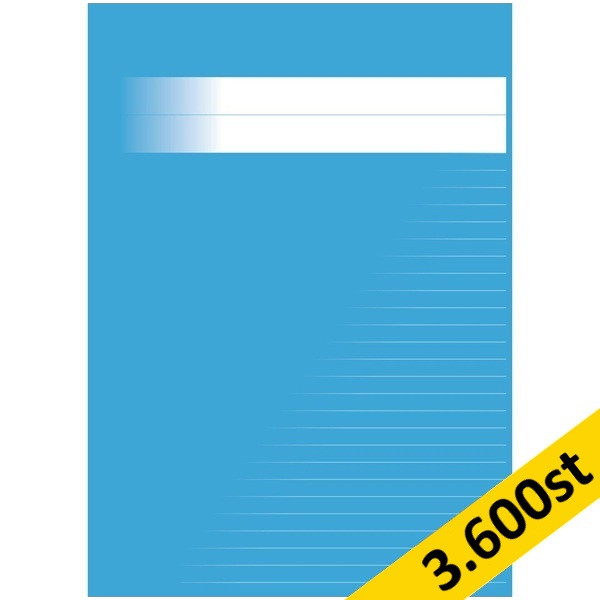 Skrivhäfte A4 linjerat | 8,5mm | ljusblå | 3.600st [PALLFRAKT] SE000639 - 1