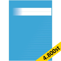 Skrivhäfte A4 linjerat | 8,5mm | ljusblå | 4.800st [PALLFRAKT] SE000684