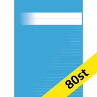 Skrivhäfte A4 linjerat | 8,5mm | ljusblå | 80st