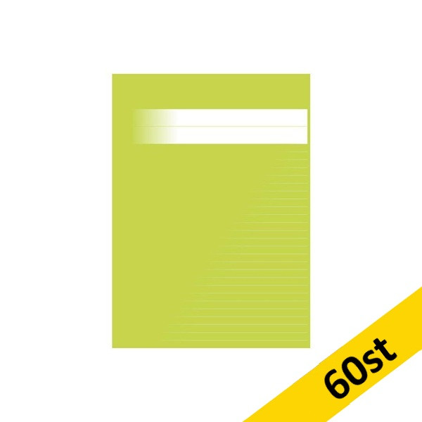 Skrivhäfte A4 linjerat | 8,5mm | ljusgrön | 60st SE000773 - 1