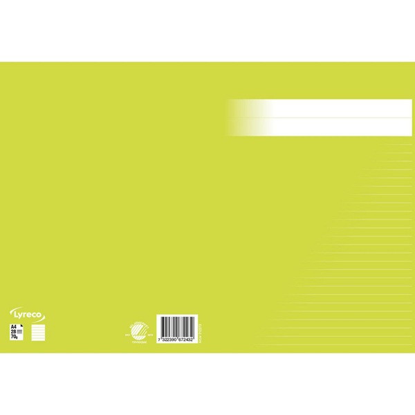Skrivhäfte A4 linjerat | 8,5mm | ljusgrön SE000670 - 2