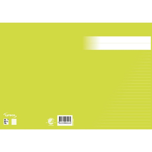Skrivhäfte A4 linjerat | 8,5mm | ljusgrön SE000770 - 2