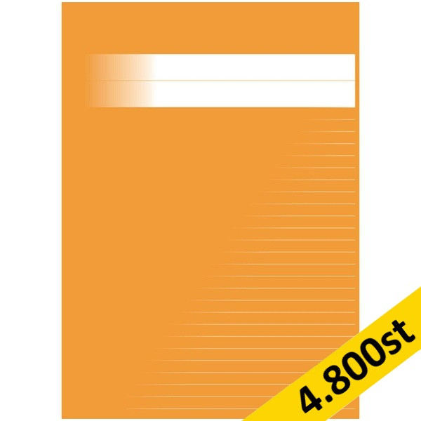 Skrivhäfte A4 linjerat | 8,5mm | orange | 4.800st [PALLFRAKT] SE000679 - 1