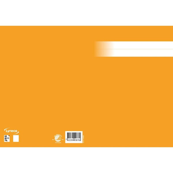 Skrivhäfte A4 olinjerat | orange SE000775 - 2