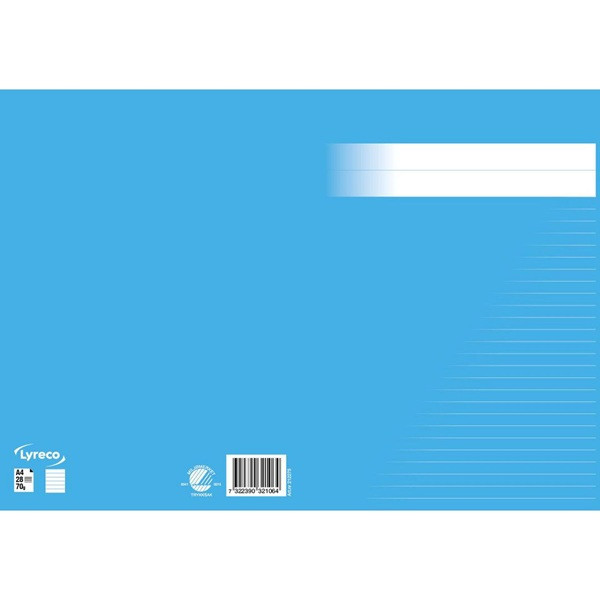 Skrivhäfte A4 olinjerat/linjerat | 8,5mm | ljusblå SE000645 - 2