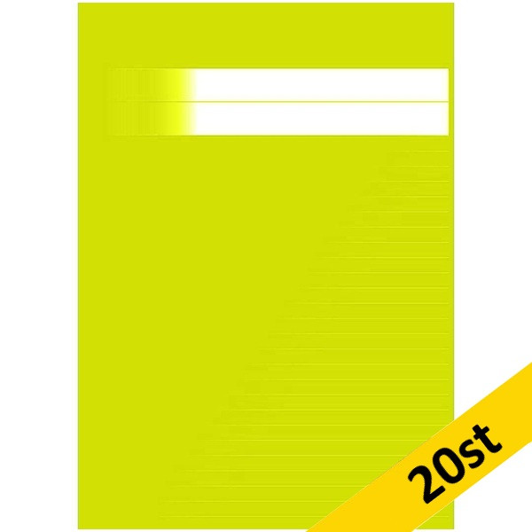 Skrivhäfte A4 olinjerat/linjerat | 8,5mm | ljusgrön | 20st SE000597 - 1