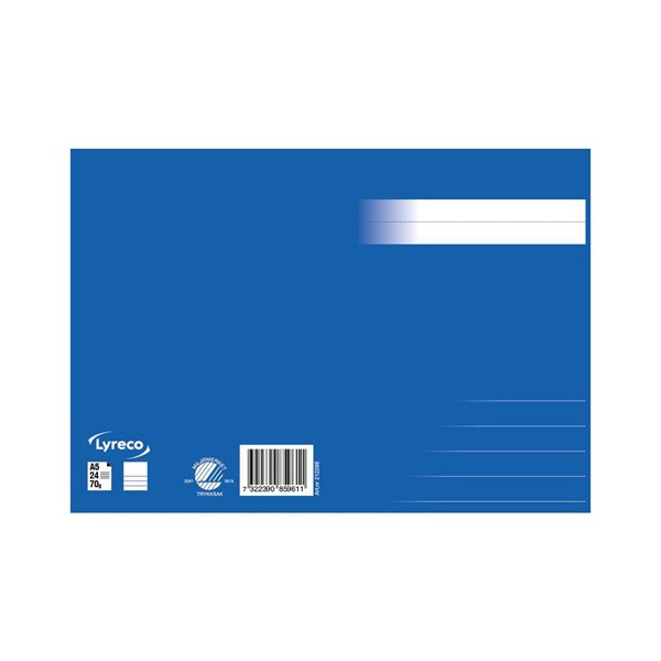 Skrivhäfte A5 1/2 linjerat | 14,5mm | blå SE000735 - 2