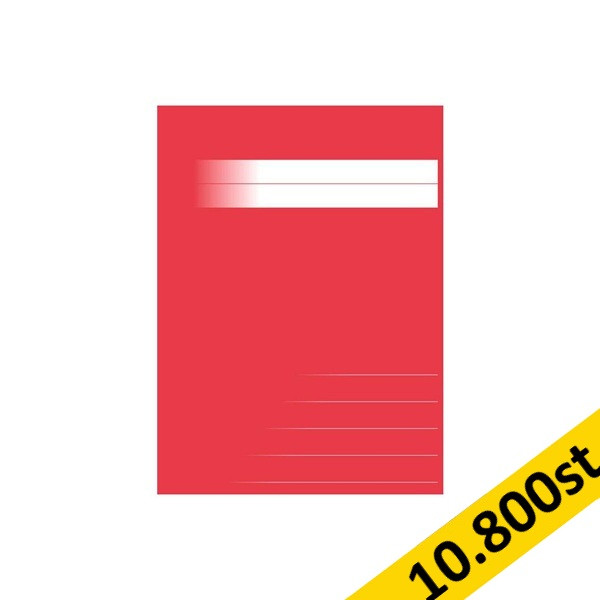 Skrivhäfte A5 1/2 linjerat | 14,5mm | röd | 10.800st [PALLFRAKT] SE000784 - 1