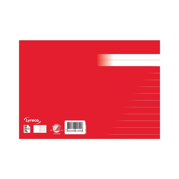 Skrivhäfte A5 1/2 linjerat | 14,5mm | röd SE000780 - 2