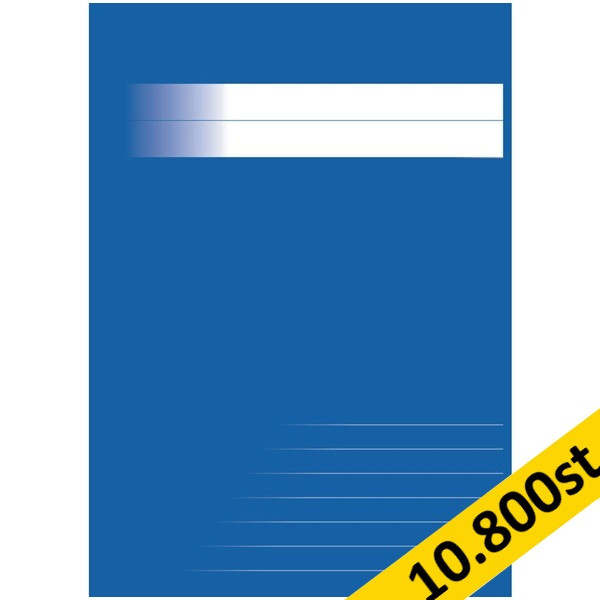 Skrivhäfte A5 1/2 linjerat | 8,5mm | blå | 10.800st [PALLFRAKT] SE000749 - 1