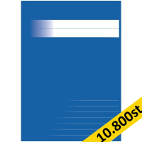 Skrivhäfte A5 1/2 linjerat | 8,5mm | blå | 10.800st [PALLFRAKT] SE000749