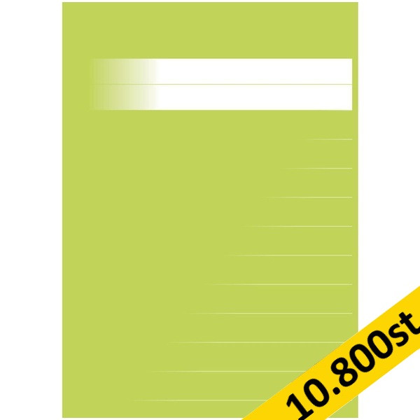 Skrivhäfte A5 linjerat | 14,5mm | ljusgrön | 10.800st [PALLFRAKT] SE000709 - 1
