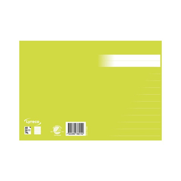 Skrivhäfte A5 linjerat | 14,5mm | ljusgrön SE000705 - 2
