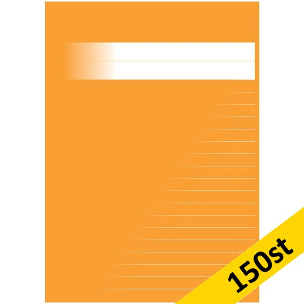 Skrivhäfte A5 linjerat | 14,5mm | orange | 150st SE000563 - 1