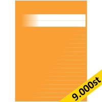 Skrivhäfte A5 linjerat | 14,5mm | orange | 9.000st [PALLFRAKT]