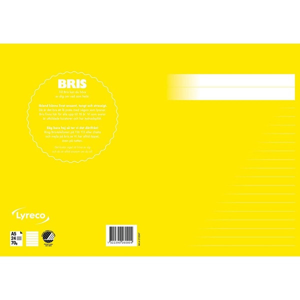 Skrivhäfte A5 linjerat | 8,5mm | gul SE000570 - 1