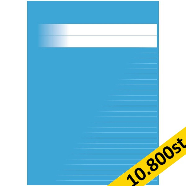 Skrivhäfte A5 linjerat | 8,5mm | ljusblå | 10.800st [PALLFRAKT] SE000729 - 1