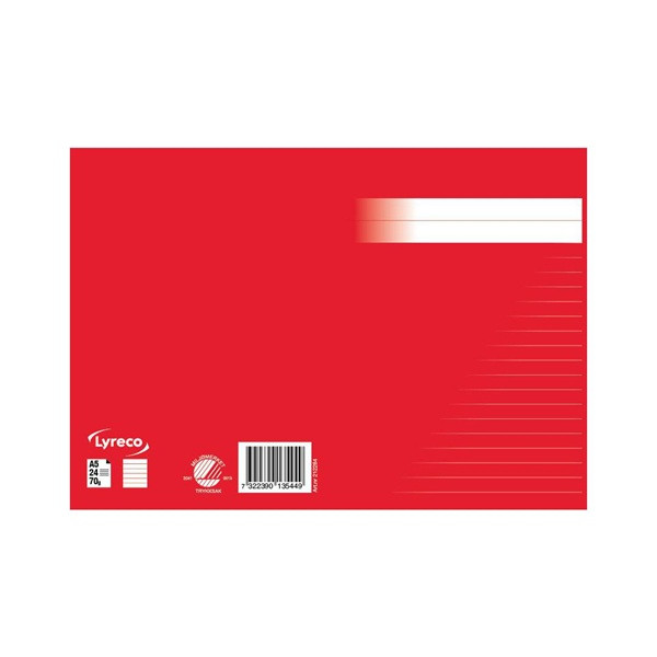 Skrivhäfte A5 linjerat | 8,5mm | röd SE000715 - 2
