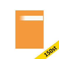 Skrivhäfte A5 olinjerat | orange | 150st