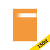 Skrivhäfte A5 olinjerat | orange | 150st SE000793 - 1