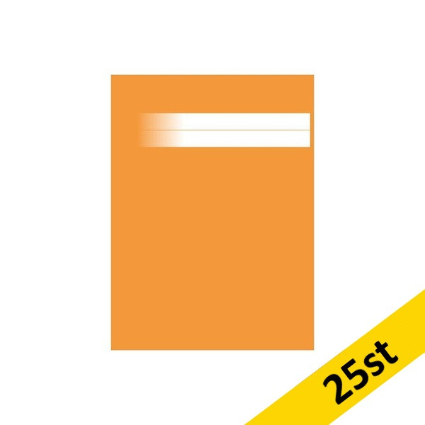 Skrivhäfte A5 olinjerat | orange | 25st SE000792 - 1