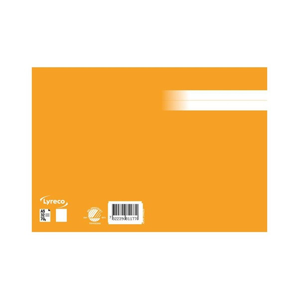 Skrivhäfte A5 olinjerat | orange SE000790 - 2
