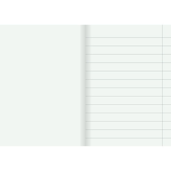 Skrivhäfte A5 olinjerat/linjerat | 14,5mm | grön SE000730 - 3