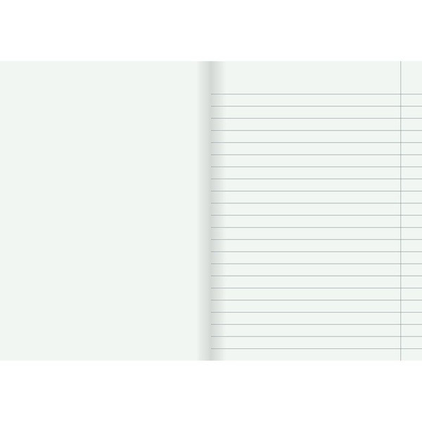 Skrivhäfte A5 olinjerat/linjerat | 8.5mm | grön SE000740 - 3