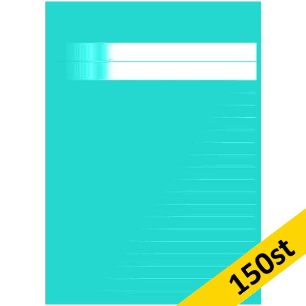 Skrivhäfte A5 olinjerat/linjerat | 8,5mm | petrol | 150st SE000578 - 1