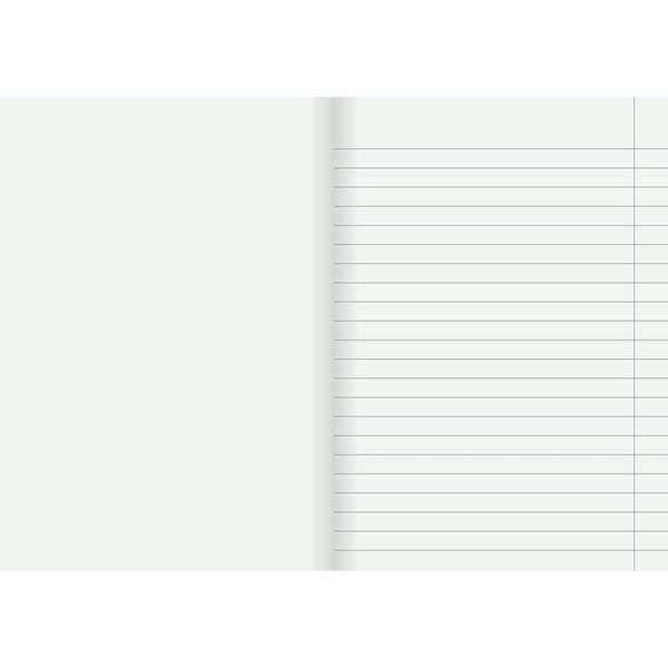 Skrivhäfte A5 olinjerat/linjerat | 8,5mm | petrol SE000575 - 3