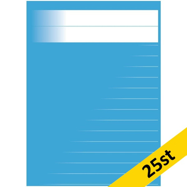 Skrivhäfte A6 linjerat | 8,5mm | ljusblå | 25st SE000762 - 1