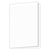 Skrivpapper A3 linjerat | ohålat | 8,5mm | 250 ark SE000500