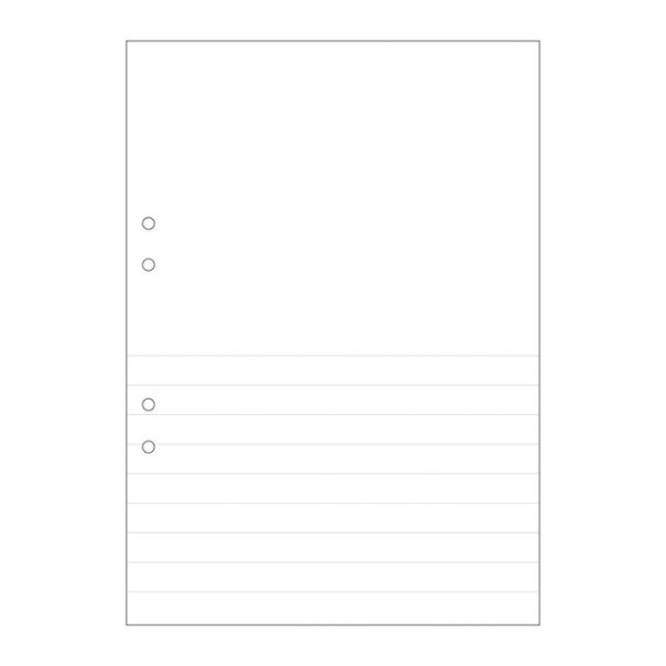 Skrivpapper A4 1/2 linjerat | hålat | 14,5mm | 500 ark SE000495 - 1