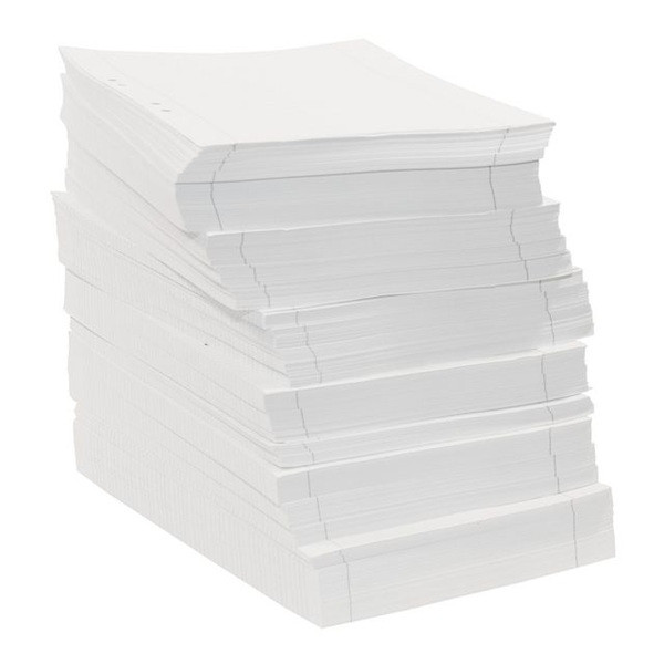 Skrivpapper A4 linjerat | hålat | 14,5mm | 3.000 ark [13,1kg] SE000515 - 1