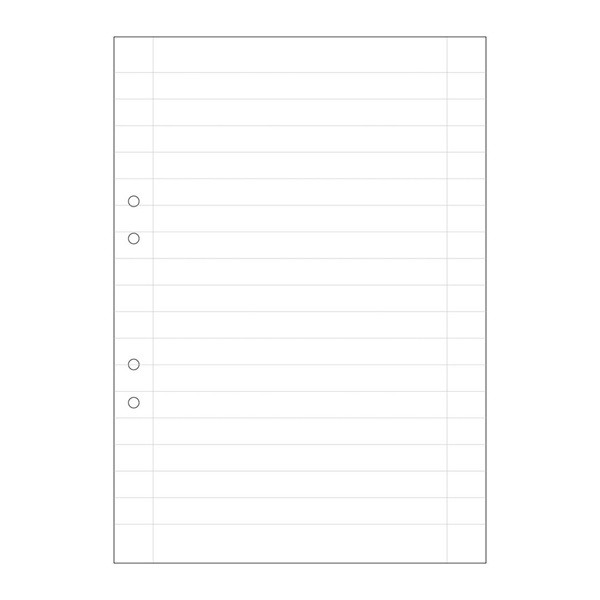 Skrivpapper A4 linjerat | hålat | 14,5mm | 500 ark SE000465 - 1