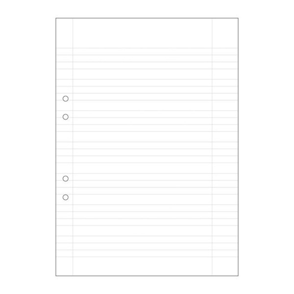 Skrivpapper A4 linjerat | hålat | 5-7mm | 500 ark SE000475 - 1