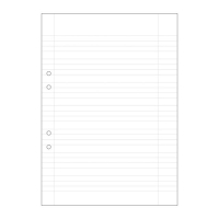 Skrivpapper A4 linjerat | hålat | 5-7mm | 500 ark SE000475
