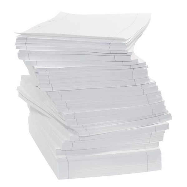 Skrivpapper A4 linjerat | hålat | 8,5mm | 3.000 ark [13kg] SE000520 - 1