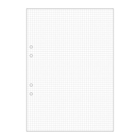 Skrivpapper A4 rutat | hålat | 5x5mm | 500 ark SE000485