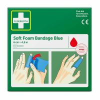 Skumbandage mjuk | Cederroth | blå | 6cm x 4,5m 501470