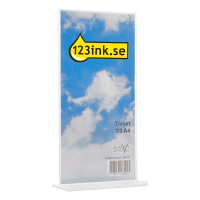 Skylthållare 1/3 A4 stående | T-fot | 123ink 300732