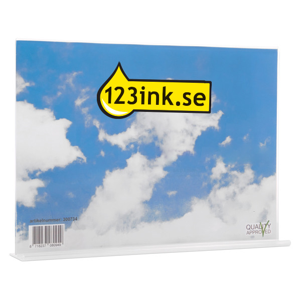 Skylthållare A4 liggande | T-fot | 123ink 300734 - 1