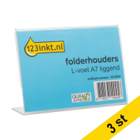 Skylthållare A7 liggande | L-fot | 123ink | 3st⭐ 301567
