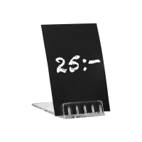 Skylthållare lutande | transparent | 10st SE000325