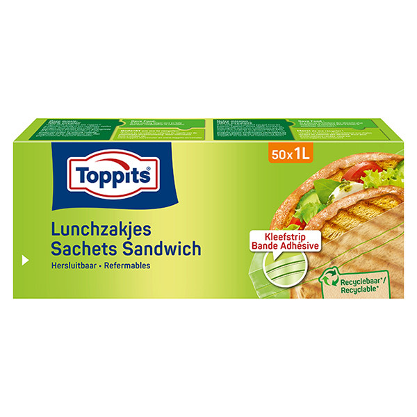 Smörgåspåsar | Toppits | 1 liter | 50st 6682682 STO05008 - 1
