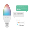 Smart lampa | E14 | C37 | RGBW | RGB + 2700K | 4.5W | dimbar [Hombli] HBES-0123 LHO00028 - 3