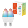 Smart lampa | E14 | C37 | RGBW | RGB + 2700K | 4.5W | dimbar | 2st [Hombli] HB078 LHO00067 - 1